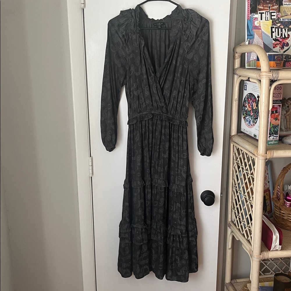 Current Air Charcoal Patterned Dress